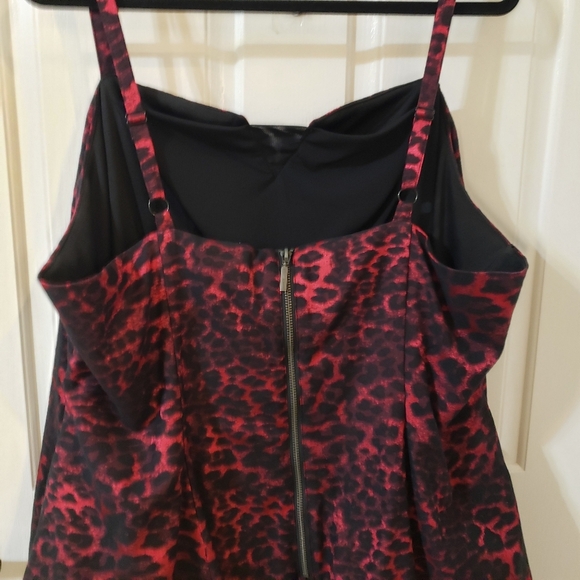 Torrid + Betsey Johnson Pink and Black Leopard Print Dress - Picture 6 of 10